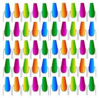 Colorful nails vector background. Colorful nails