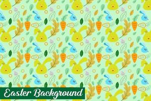 seamless pattern for easter on a white background. Easter eggs, branches, flowers in Spring holiday background for printing on fabric, paper for scrapbooking, gift wrap and wallpapers. vector