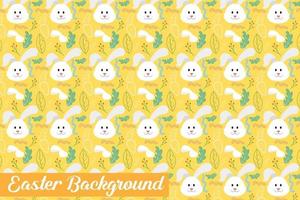 seamless pattern for easter on a white background. Easter eggs, branches, flowers in Spring holiday background for printing on fabric, paper for scrapbooking, gift wrap and wallpapers. vector