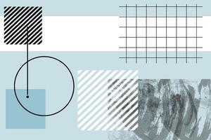 antecedentes moderno resumen mínimo geométrico línea gráfico formas, moderno hipster circulo triángulo modelo aplicable para pancartas, pancartas, carteles, volantes vector