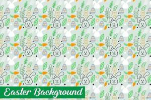 seamless pattern for easter on a white background. Easter eggs, branches, flowers in Spring holiday background for printing on fabric, paper for scrapbooking, gift wrap and wallpapers. vector