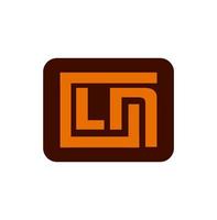 CLN company name initial letters monogram. CLN logo. vector