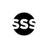 SSS letters vector icon. SSS monogram.