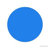 Royal blue color dot vector icon. Royal blue round icon.