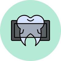 dental X rayo vector icono