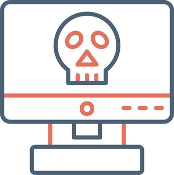 Computer Hacking Vector Icon