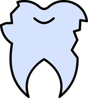 Broken Tooth Vector Icon