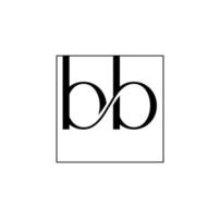 BB brand service typography icon. BB monogram. vector
