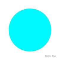 Electric Blue round vector icon. Electric Blue dot.