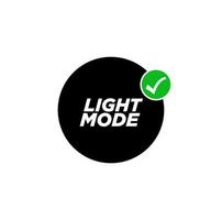light mode vector typo icon. Day mode icon.