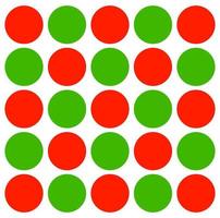 Red green dots vector background. Red green doted background.