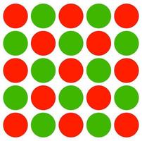 Red green dots vector background. Red green doted background.