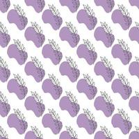 Seamless pattern with leaves and abstract shapes. Abstract Minimalistic Art. Cute kids nursery repeat background. Design in boho style for printing on textile or paper. vector