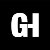 GH brand initial name letters monogran. GH joined letters monogram. vector