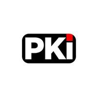 PKI company nam initial letters monogram. PKI icon. vector