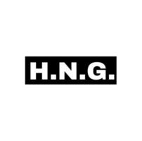 HNG company name initial letters icon. HNG monogram. vector