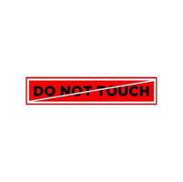 DO NOT TOUCH vector icon. DO NOT TOUCH.