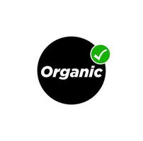 organic allow here vector icon. organic only symbol.