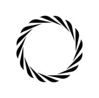Rope round vector illustration icon. Round loop.