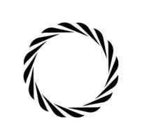 Rope round vector illustration icon. Round loop.