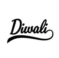 Diwali typography vector, Happy Diwali vector. vector