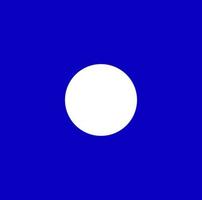 White dot on blue background. blue isolated dot background. vector