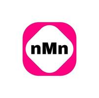 NMN company name initial letters icon. NMN monogram. vector