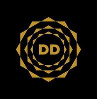 DD company name initial letters monogram. DD letter icon. vector