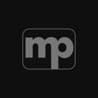 MP conmpany or brand name monogram. MP joined letters logo. vector