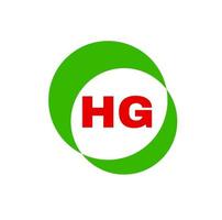 HG typography symbol. HG brand icon. vector