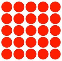 Red dots vector background. Red doted background.