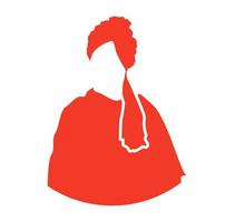 Swami Vivekanand dress icon. Vivekanand cloths symbol. vector