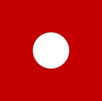 Isolated white dot on red background vector
