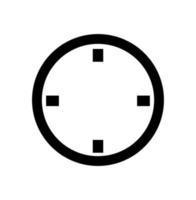 A simple Wall clock vector icon. graphic icon of wall clock.