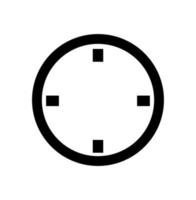 A simple Wall clock vector icon. graphic icon of wall clock.