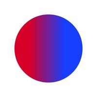 Red blue gradient Round vector. Red Blue circle icon. vector