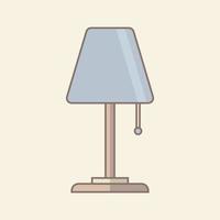 table lamp for study or work in office vector