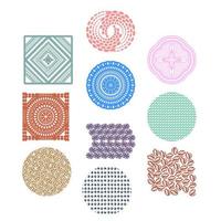 Abstract pattern shapes, Mandala. vector