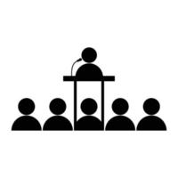 presentation icon design. conference sign and symbol. vector