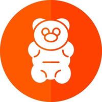 diseño de icono de vector de oso gomoso