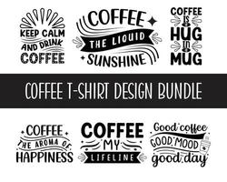 Coffee typography svg t-shirt design vector