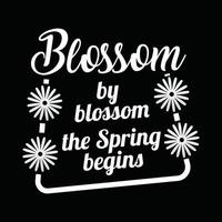 Spring T-shirt Design vector