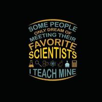 Science T-shirt Design vector