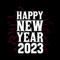 Happy New Year T-shirt Design vector