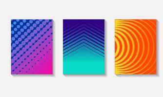 Set of cool abstract backgrounds for covers or posters. It is suitable for cover design backgrounds, banners, posters, flyers, and more. vector
