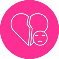 Broken Heart Vector Icon