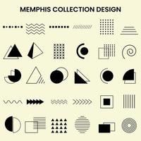 memphis colección diseño vector