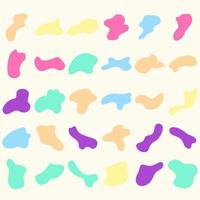 Abstract Blob Frame Set vector