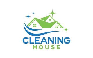 Cleaning Service Logo Design Template vector