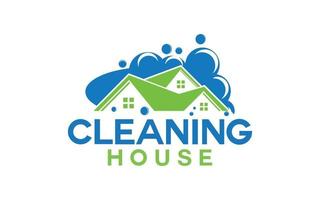 Cleaning Service Logo Design Template vector
